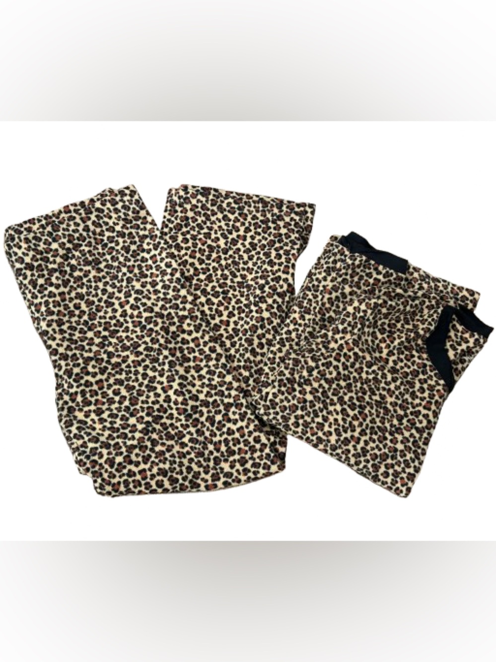 Cuddl Duds Women’s Leopard Print Set/Lounge Top and Pants Size Large